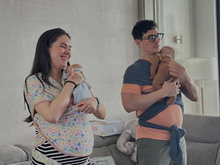 7 Potret Steffi Zamora Ikut Kelas Breastfeeding Bareng Sang Suami Nino Fernandez