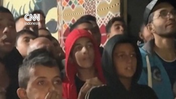 Sorak Sorai Warga Gaza Atas Kemenangan Palestina di Piala Arab