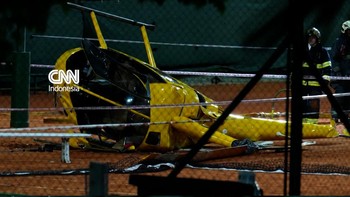 Tiga Orang Terluka Akibat Helikopter Jatuh di Lapangan Tenis Argentina