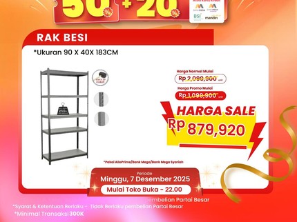 Diskon Rak Besi hingga Storage Box, Waktunya Bikin Rumah Lebih Tertata dan Rapi