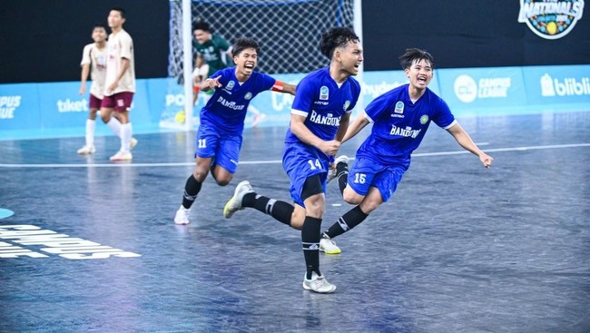 Campus League Futsal The Nationals 2025 memasuki babak final di GOR Universitas Negeri Jakarta (UNJ), Minggu (7/12).