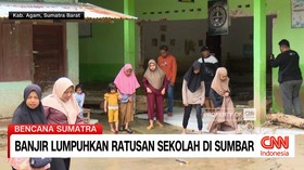 VIDEO:Banjir Lumpuhkan Ratusan Sekolah di Sumbar