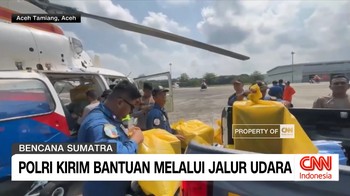 VIDEO: Polri Kirim Bantuan Melalui Jalur Udara