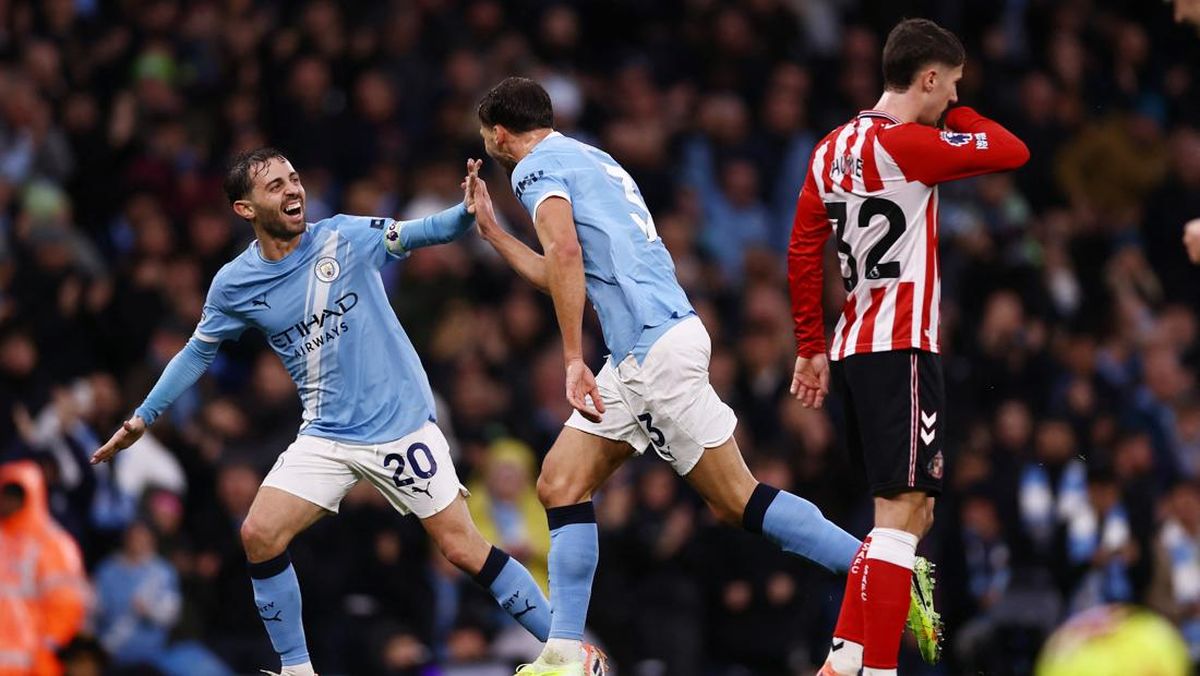 Hasil Liga Inggris: Gol Roket Dias, Man City Bantai Sunderland 3-0