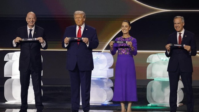 Hasil undian Piala Dunia 2026 menjadi berita paling favorit di kanal olahraga CNNIndonesia.com dalam 24 jam terakhir.