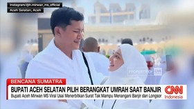 VIDEO: Bupati Aceh Selatan Pilih Berangkat Umrah saat Banjir