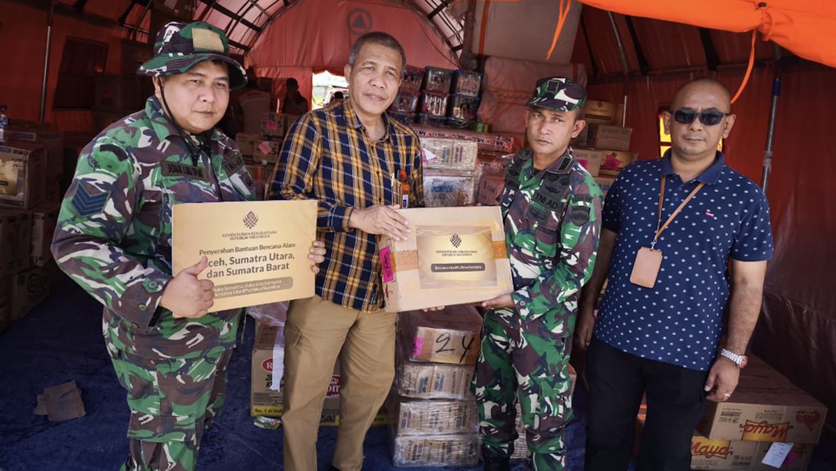 Kementerian Kebudayaan Salurkan Bantuan di Tapanuli Utara