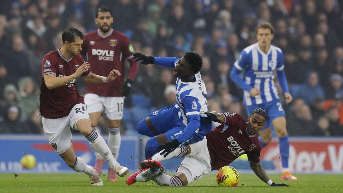 Hasil Liga Inggris: Gol Telat Brighton Gagalkan Kemenangan West Ham