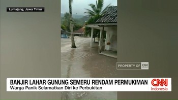 VIDEO: Banjir Lahar Gunung Semeru Rendam Permukiman