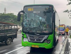 Kronologi Tabrakan Beruntun Bus Trans Jatim di KM 8 Tol Satelit-Perak