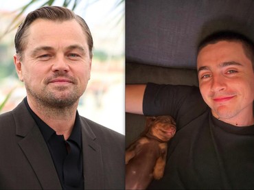 Pesan Kocak Leonardo DiCaprio soal Rambut Botak Timothee Chalamet
