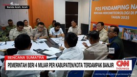 VIDEO: Pemerintah Beri 4 Miliar Per Kabupaten/Kota Terdampak Banjir