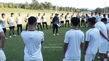 Update Eksklusif Olahraga CNN : FOTO: Timnas Indonesia U-23 Siap Lawan Filipina di SEA Games 2025