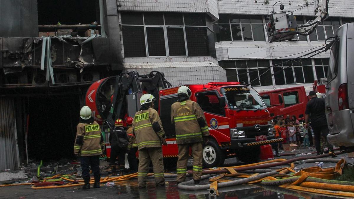 Baterai Drone Terbakar Diduga Picu Kebakaran Gedung Kemayoran Jakpus