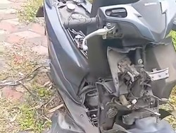 Motor Dipreteli Nangkring di TPU Ciputat Tangsel, Diduga Hasil Curian