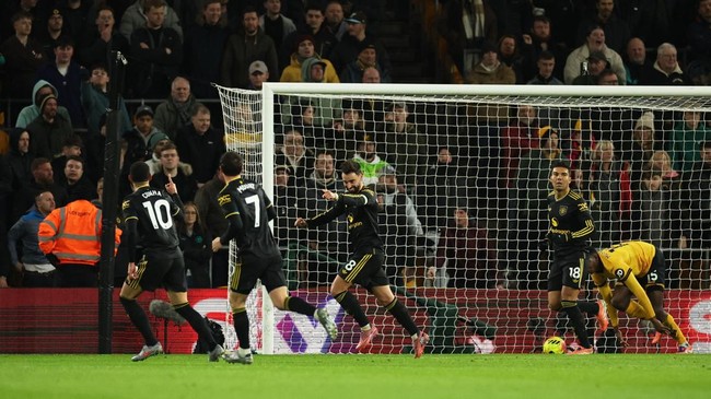 Manchester United menang atas Wolverhampton Wanderers di Stadion Molineux, Selasa (9/12) dini hari waktu Indonesia.