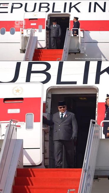 Penampakan 6 Jet Tempur Pakistan Kawal Pesawat Prabowo Jelang Mendarat