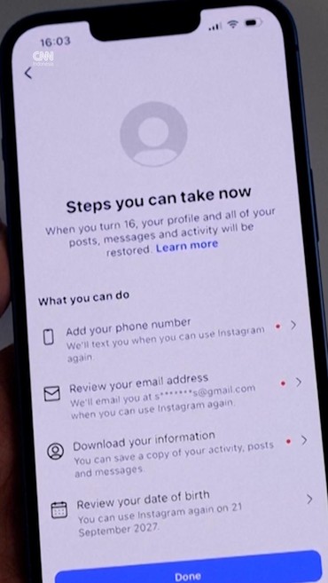 Akun-akun Pemilik di Bawah 16 Tahun Mulai Dinonaktifkan di Australia