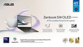 ASUS Zenbook S14 OLED UX5406SA, 'Laptop AI' dengan Performa Optimal