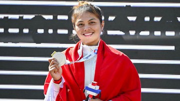 Update Eksklusif Olahraga CNN : Cedera Tulang Rusuk, Riska Amelia Sabet Medali Perak SEA Games