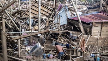 FOTO: Desa Lubok Pusaka Aceh Utara yang Hancur karena Banjir Bandang