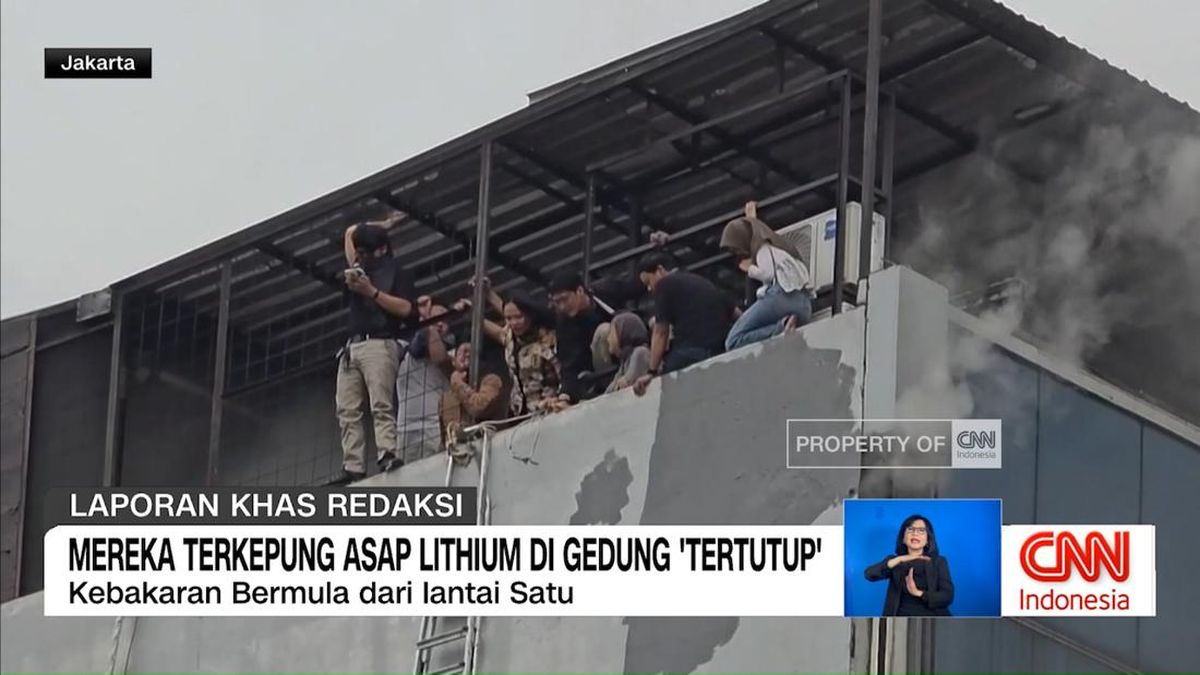 Mereka Terkepung Asap Lithium di Gedung 'Tertutup'