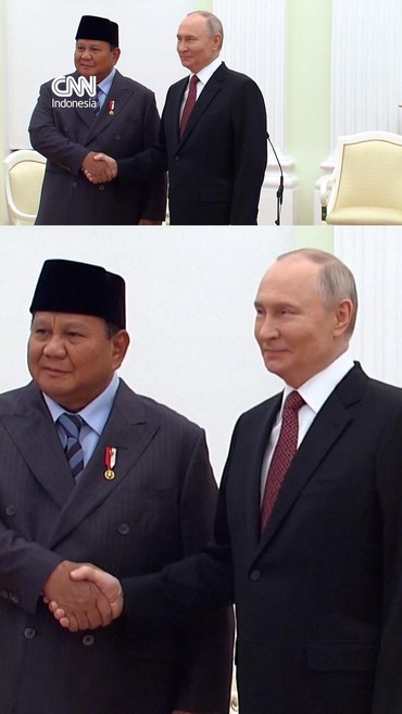 Momen Akrab Pertemuan Prabowo dan Putin di Moskow