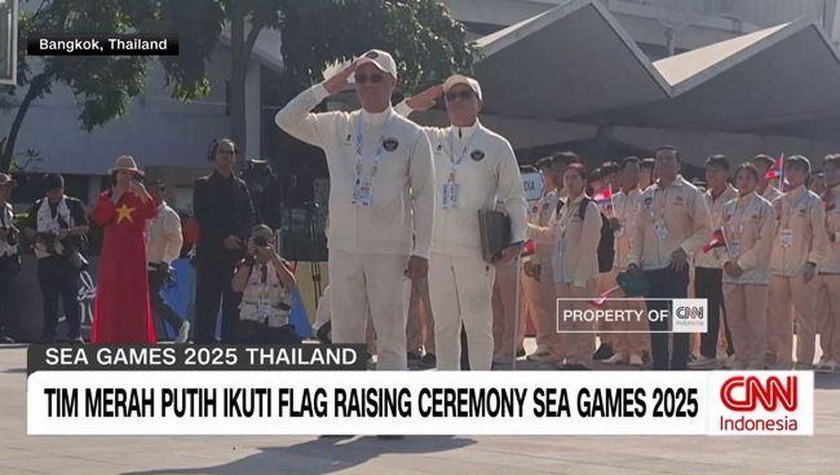 VIDEO: Momen Tim Merah Putih Ikuti Flag Raising Ceremony Sea Games