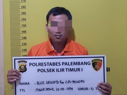 Pria di Palembang Ditangkap Usai Aniaya Kekasihnya, Aksi Pelaku Terekam CCTV