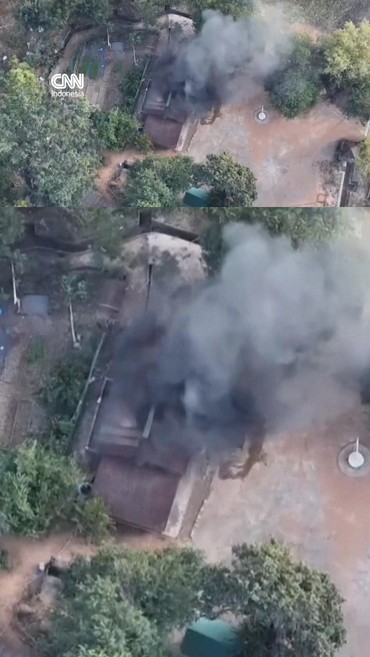 Detik-detik Drone Thailand Jatuhkan Bom ke Bangunan di Kamboja