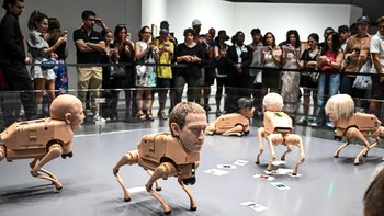 FOTO: Penampakan Musk Hingga Zuckerberg Berubah Jadi 'Anjing Robot'