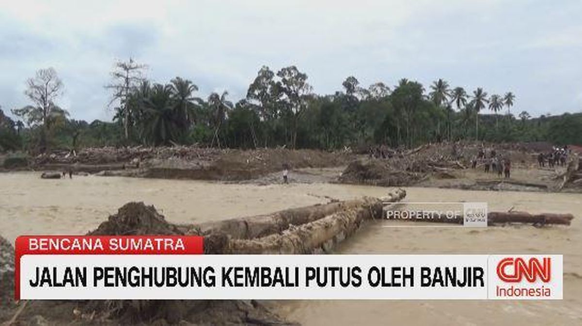 VIDEO: Jalan Penghubung Kembali Putus oleh Banjir