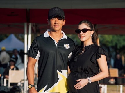 Potret Anisha Rosnah Pamer Baby Bump saat Dampingi Pangeran Mateen Tanding Polo di SEA Games