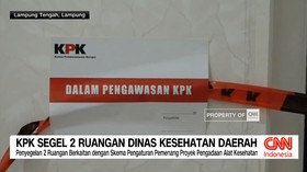 VIDEO: KPK Segel 2 Ruangan Dinas Kesehatan Daerah Lampung Tengah
