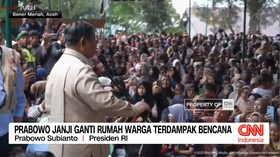 VIDEO: Prabowo Janji Ganti Rumah Warga Terdampak Bencana