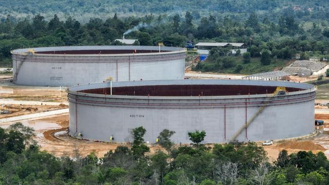 Kilang Balikpapan milik Pertamina memiliki tangki raksasa