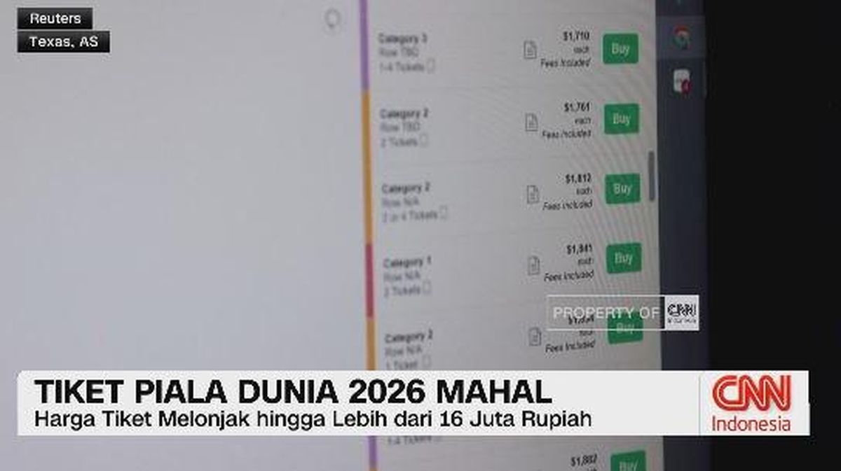 VIDEO: Tiket Piala Dunia 2026 Mahal