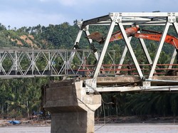 Video Jembatan Bailey di Teupin Mane Aceh Sudah Bisa Dilalui