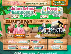 Gus Fawait Ajak Warga Tempurejo Jalan Sehat, Ada Banyak Doorprize Menarik!