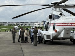 Prabowo Naik Helikopter dari Medan, Bakal Tinjau Posko Pengungsian di Langkat