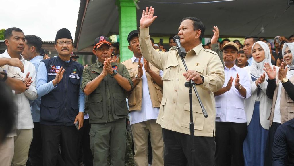 Prabowo Koreksi BNPB Terkait Penyebutan Uang Lelah untuk Personel TNI