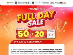 Transmart Full Day Sale Besok Datang Lagi! Hujan Diskon 50% + 20%
