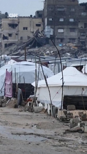 14 Orang Tewas Akibat Badai di Gaza, Tertimpa Tenda hingga Hipotermia