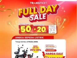 Sepeda Listrik di Transmart Full Day Sale Diskon Tembus 70%