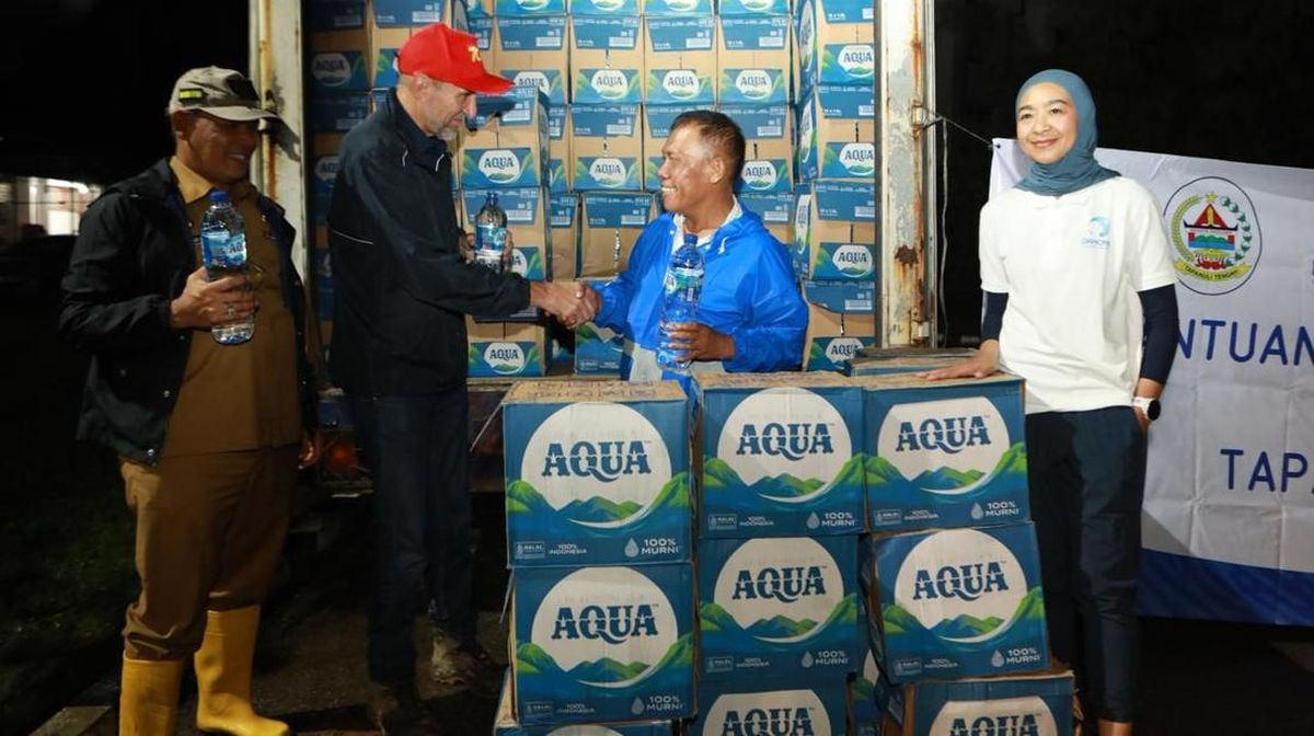 Danone Indonesia Gerak Cepat Salurkan Bantuan ke Korban Banjir Tapteng