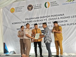 Durian Lokal Bogor Tembus Pasar Tiongkok, 48 Ton Diekspor Perdana