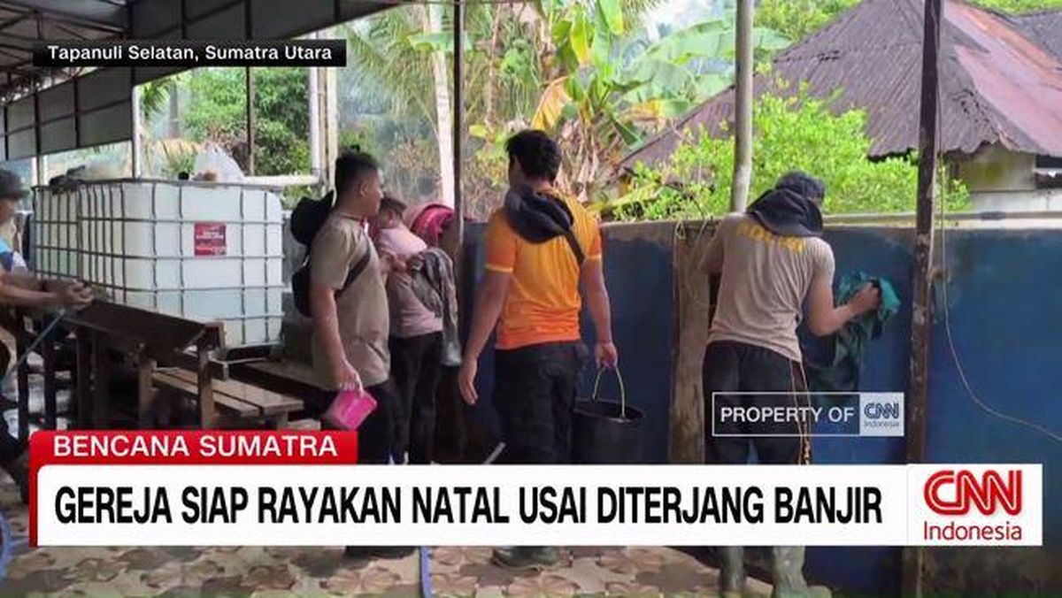 VIDEO: Gereja Siap Rayakan Natal Usai Diterjang Banjir