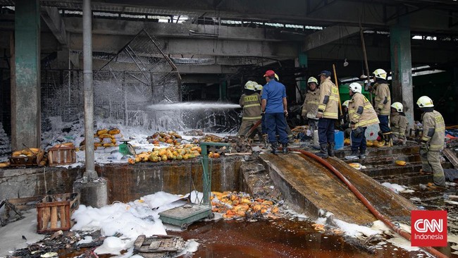 Polisi menyatakan hingga saat ini tidak ada korban, baik meninggal dunia maupun terluka, dalam peristiwa kebakaran di Pasar Induk Kramat Jati.