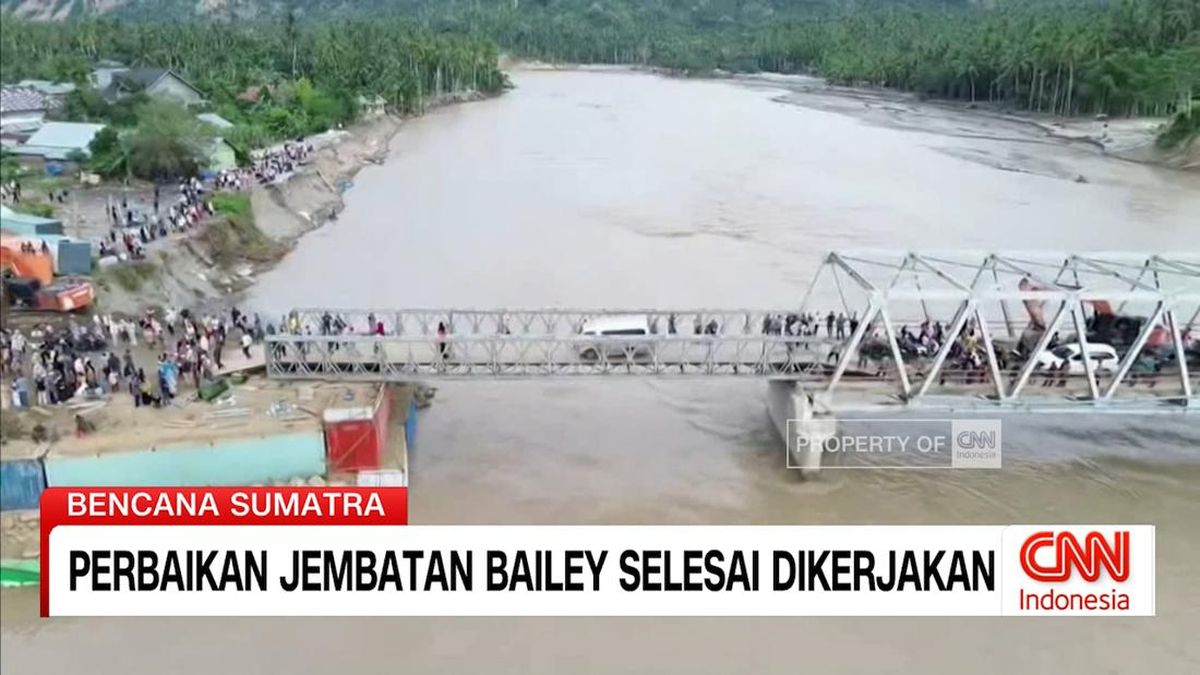 VIDEO: Perbaikan Jembatan Bailey Selesai Dikerjakan