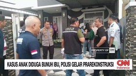 VIDEO: Polisi Gelar Prarekonstruksi Kasus Anak Diduga Bunuh Ibu